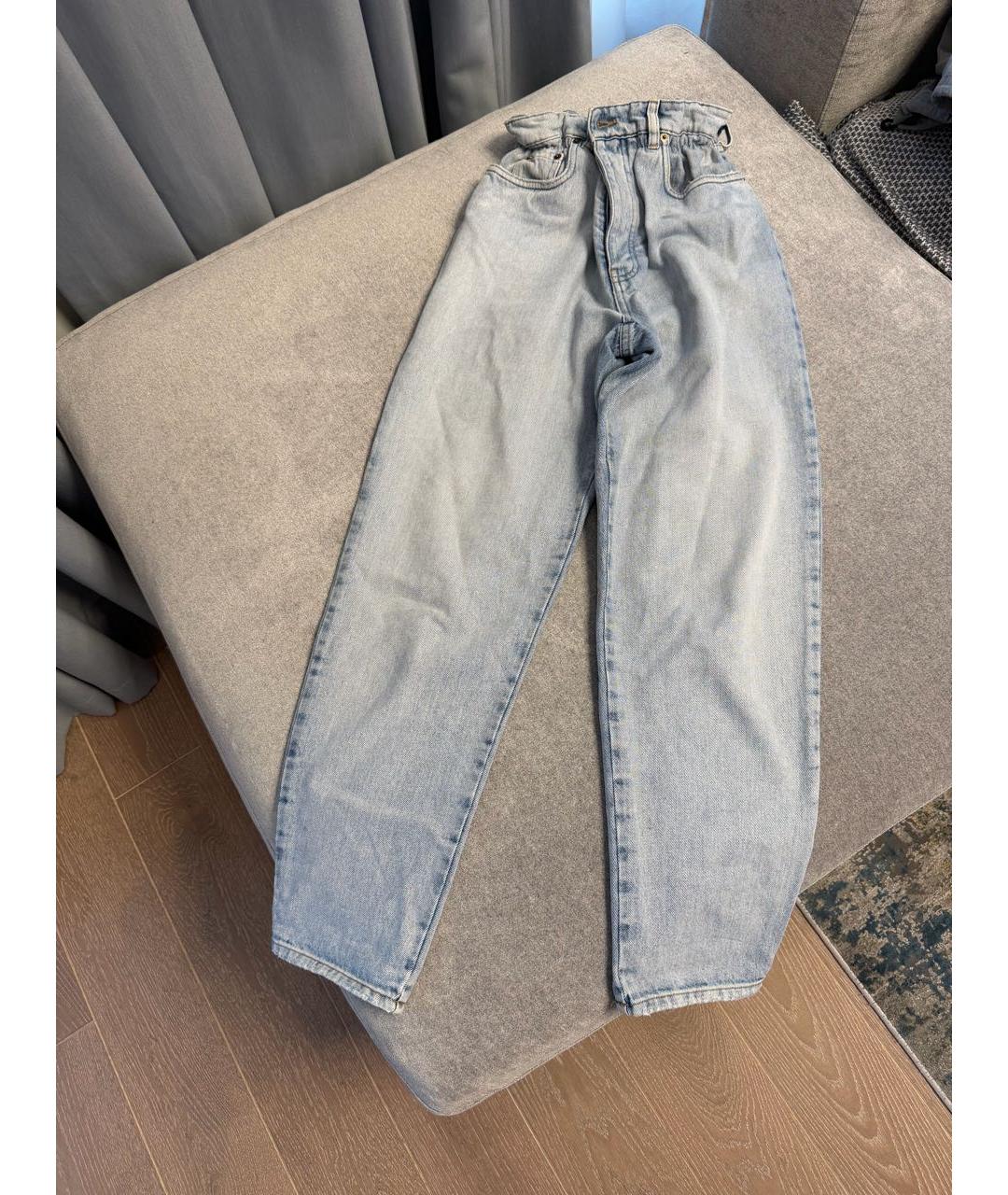 MIU MIU Голубые джинсы слим, фото 6