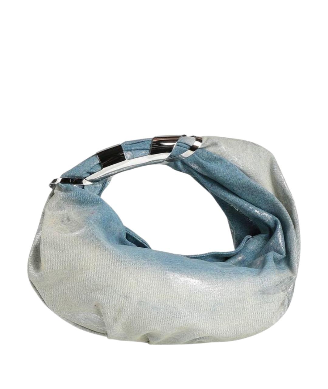 DIESEL Голубая деним сумка с короткими ручками, фото 1