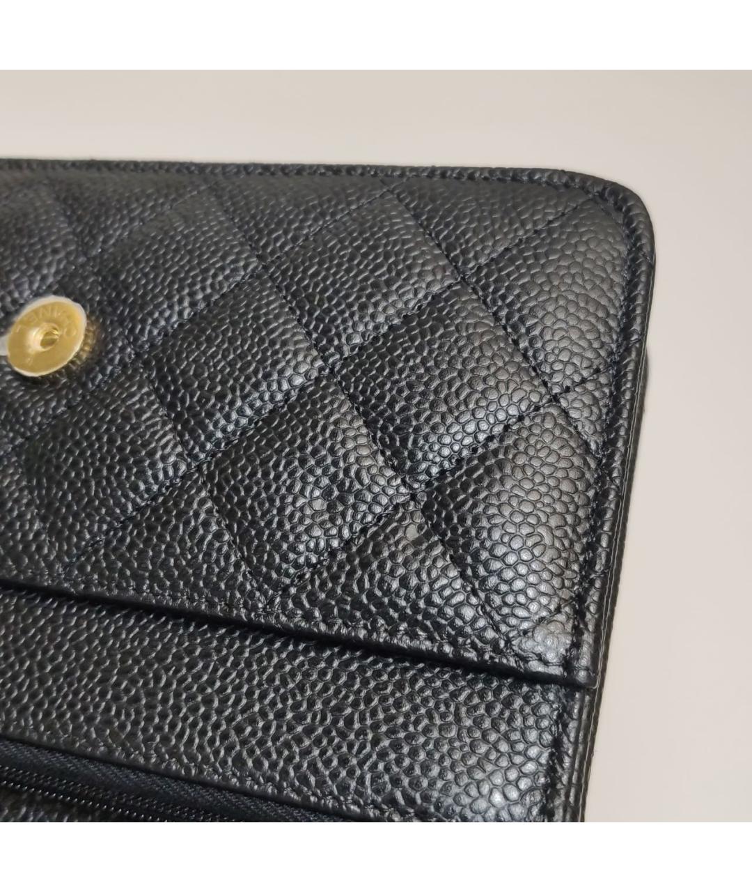 CHANEL Черная кожаная сумка через плечо, фото 8