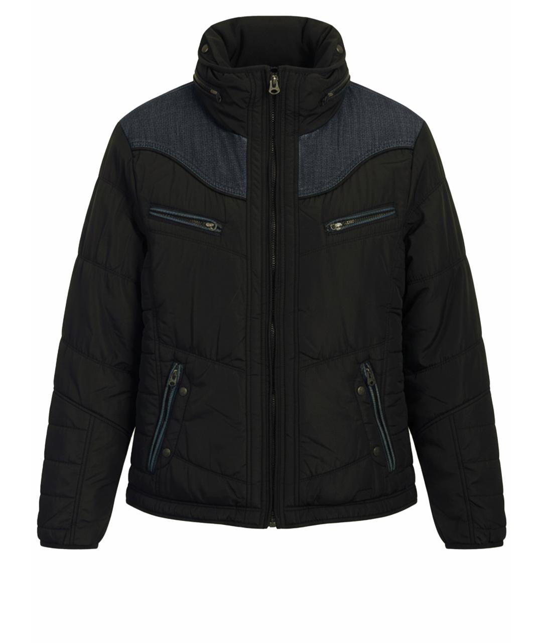 DIESEL Черная полиэстеровая куртка, фото 1