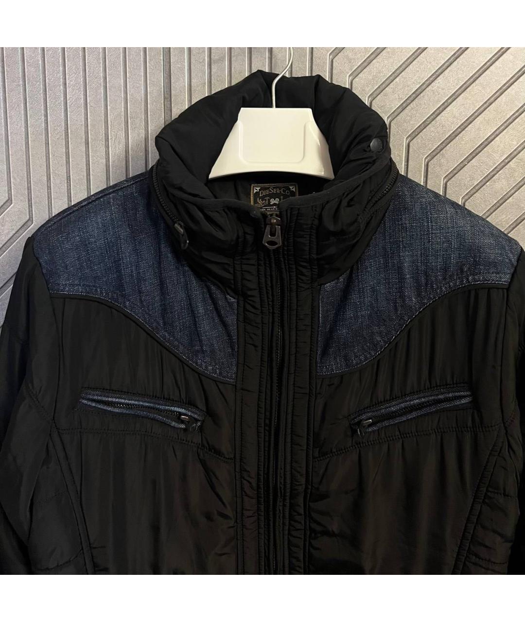 DIESEL Черная полиэстеровая куртка, фото 2