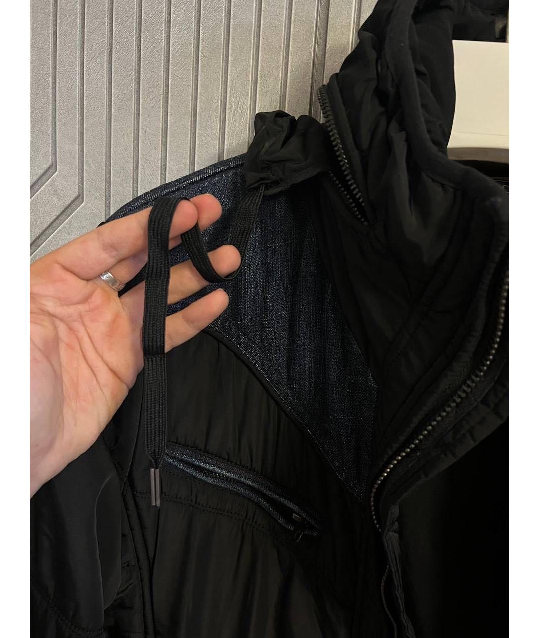 DIESEL Черная полиэстеровая куртка, фото 7