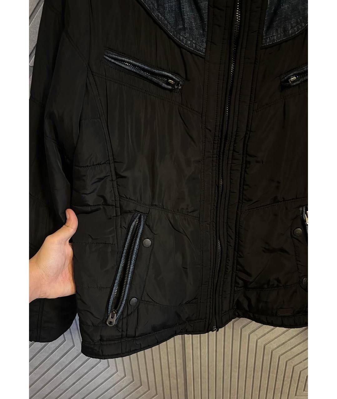 DIESEL Черная полиэстеровая куртка, фото 3