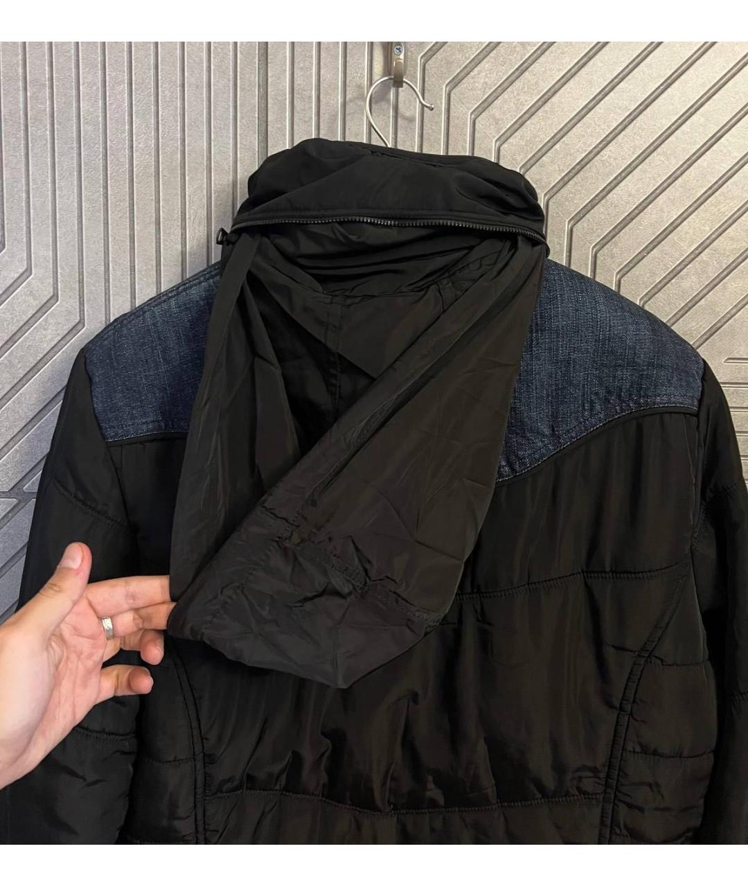 DIESEL Черная полиэстеровая куртка, фото 6