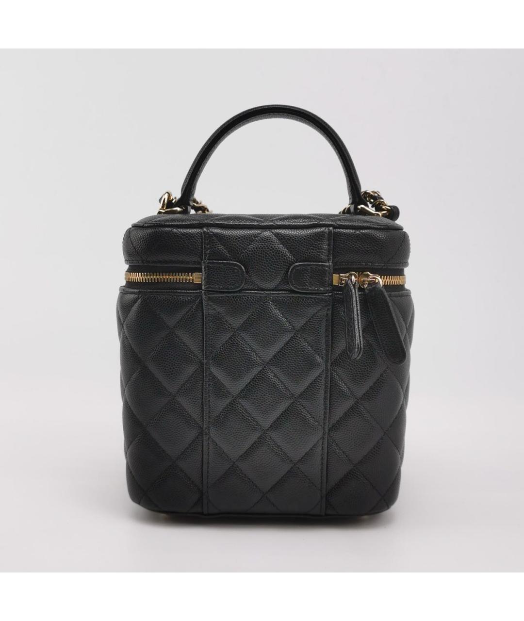 CHANEL Черная кожаная сумка через плечо, фото 4