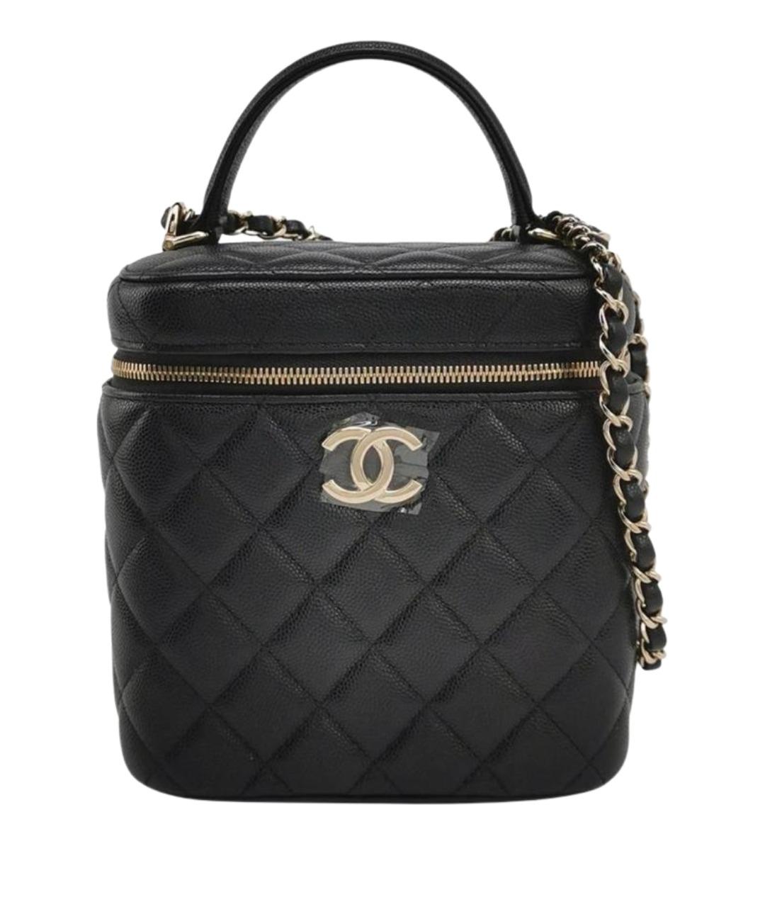 CHANEL Черная кожаная сумка через плечо, фото 1