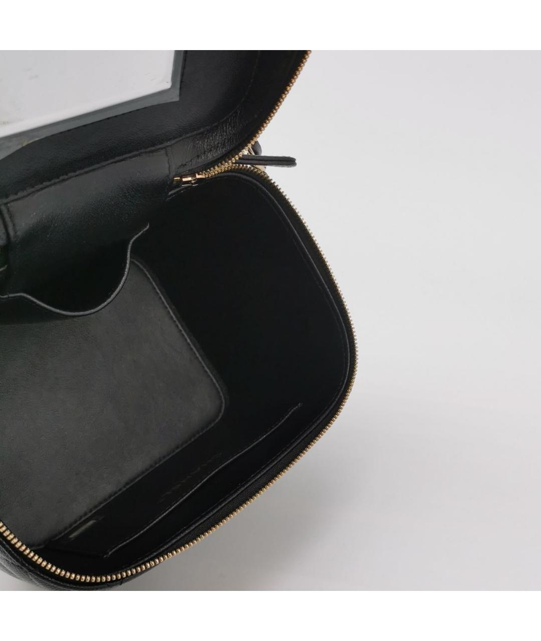 CHANEL Черная кожаная сумка через плечо, фото 6