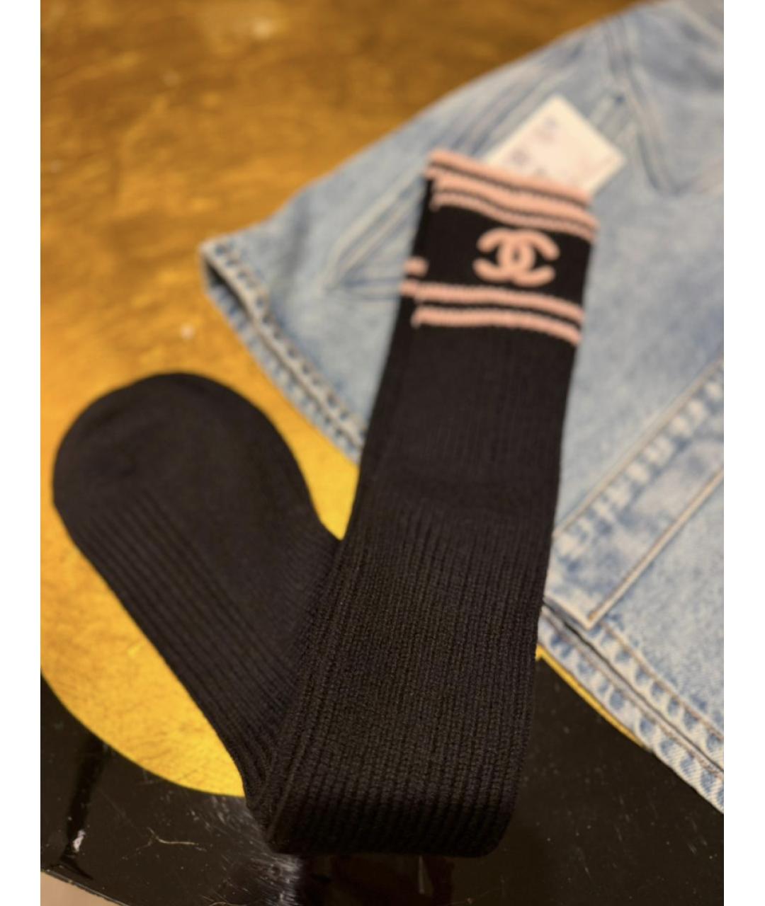 CHANEL Черные носки, чулки и колготы, фото 1