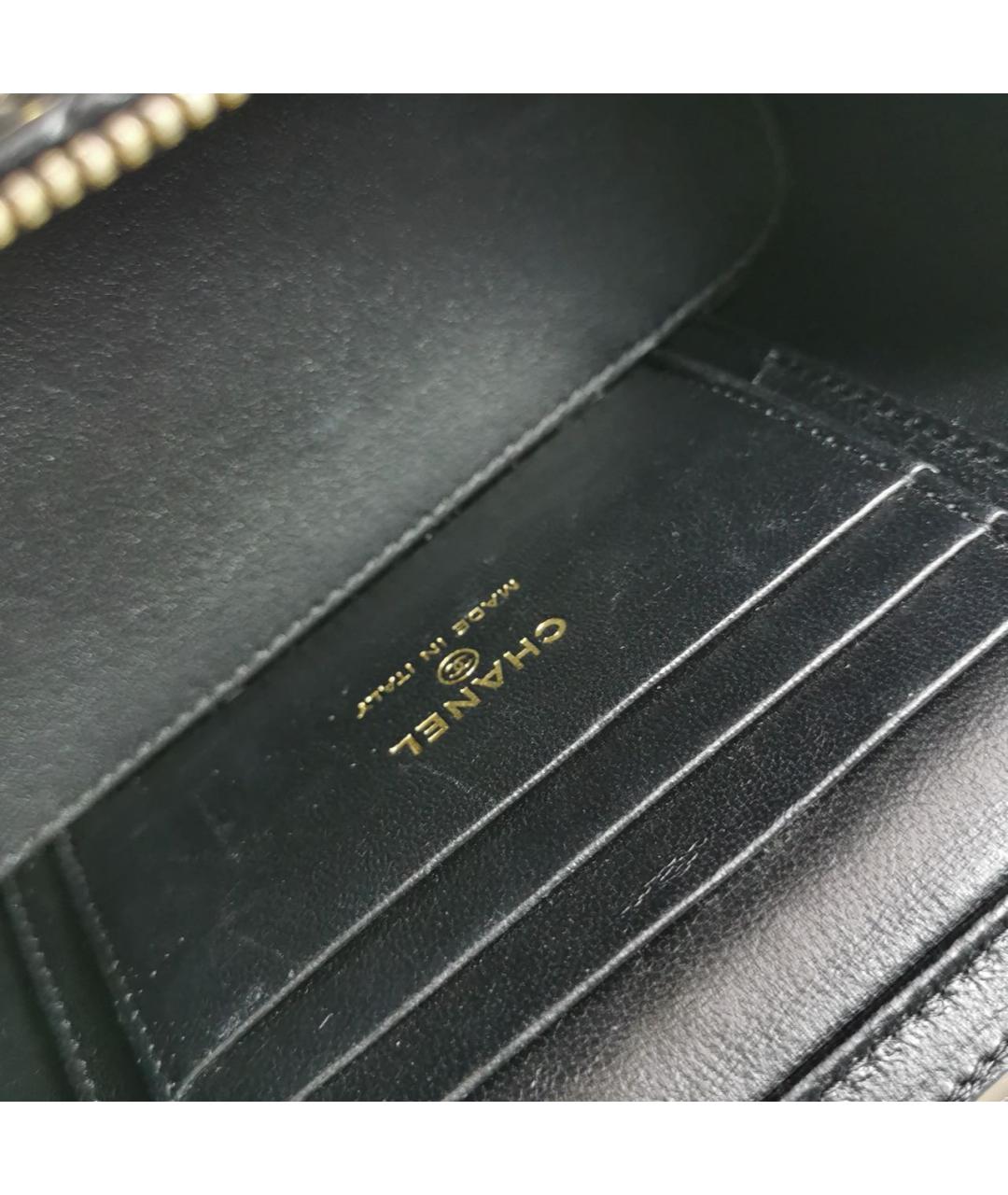 CHANEL Черная кожаная сумка через плечо, фото 7