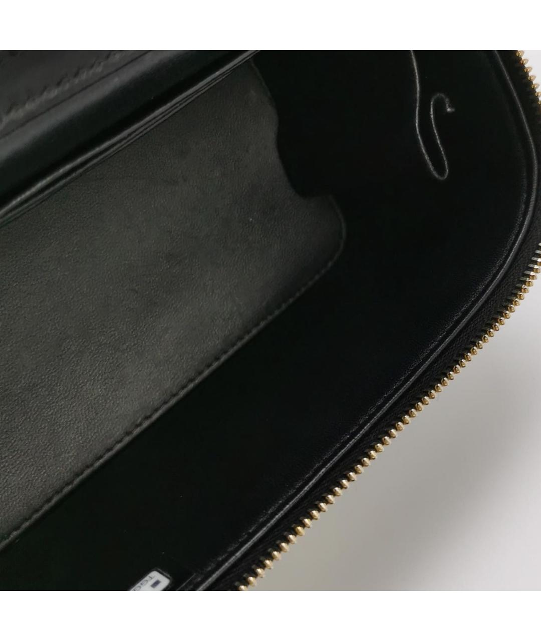 CHANEL Черная кожаная сумка через плечо, фото 6