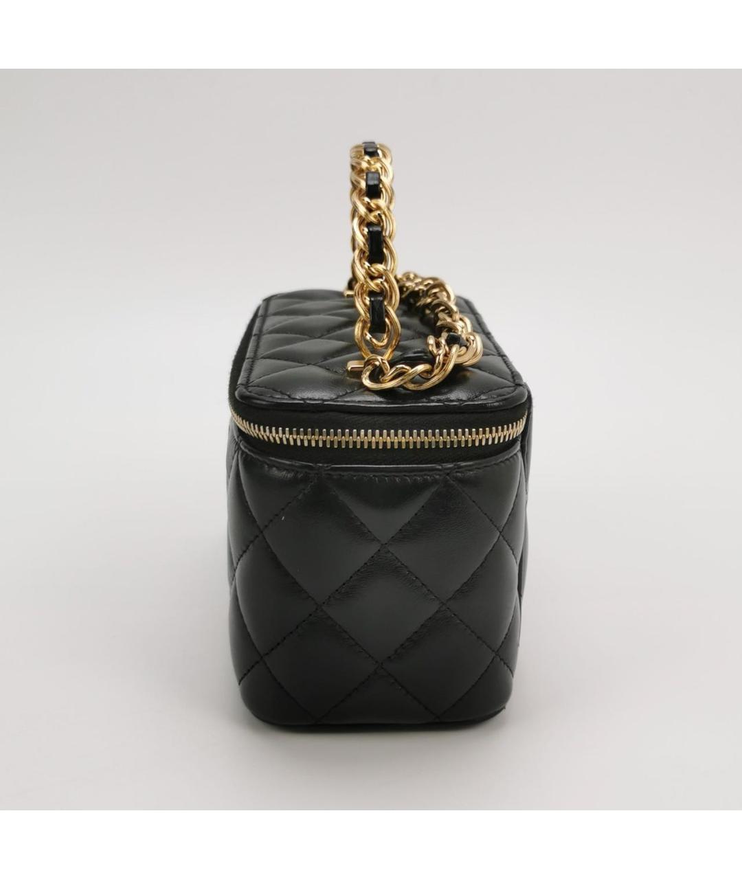 CHANEL Черная кожаная сумка через плечо, фото 2