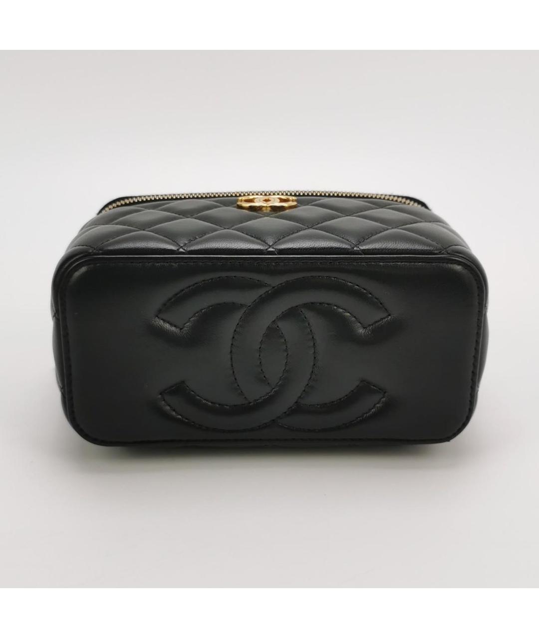 CHANEL Черная кожаная сумка через плечо, фото 5