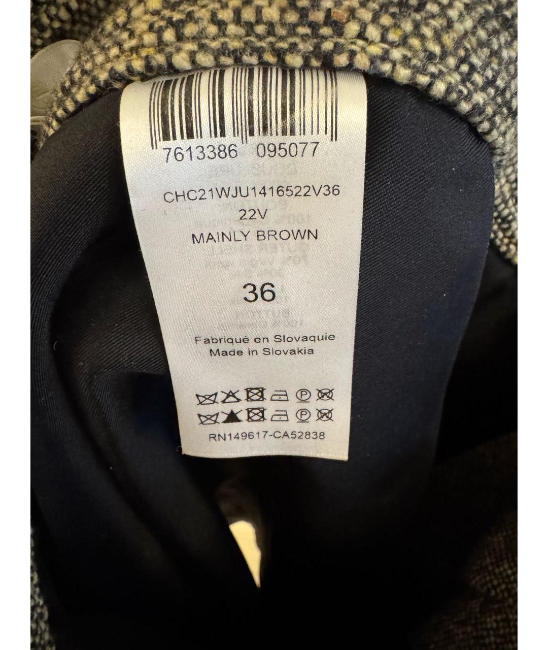 CHLOE Серый шерстяной костюм с юбками, фото 4