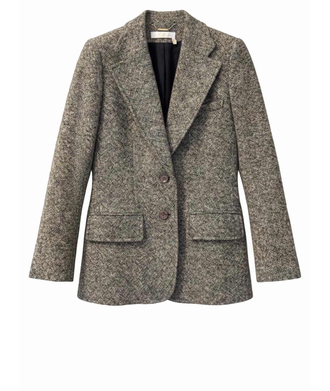 CHLOE Серый шерстяной костюм с юбками, фото 1