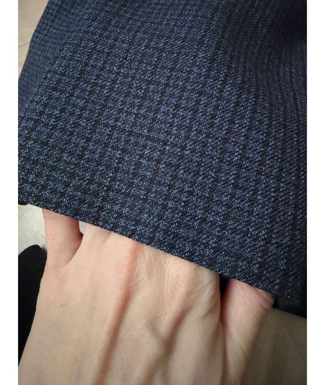 VALENTINO Темно-синие шерстяные шорты, фото 8