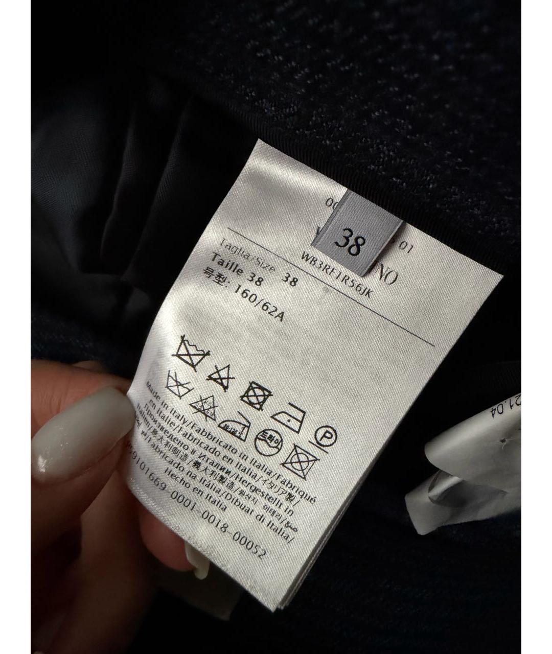 VALENTINO Темно-синие шерстяные шорты, фото 6