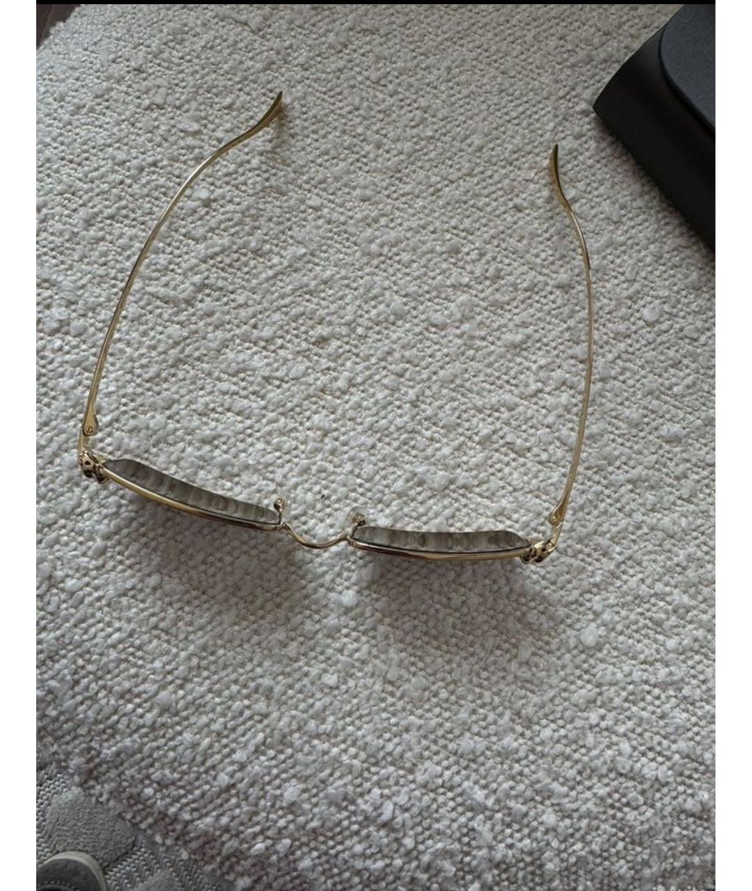 CARTIER Золотые металлические солнцезащитные очки, фото 5