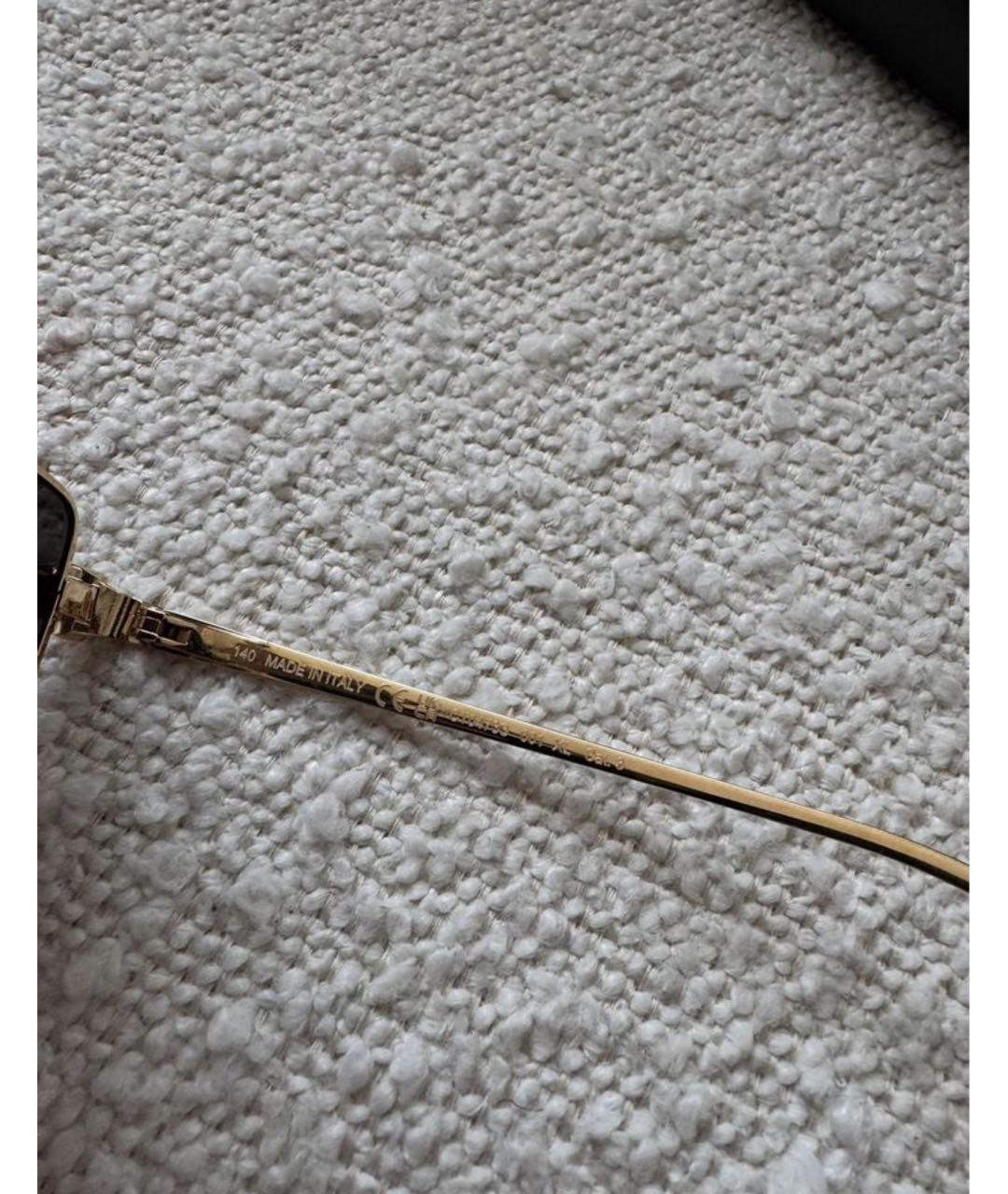 CARTIER Золотые металлические солнцезащитные очки, фото 6