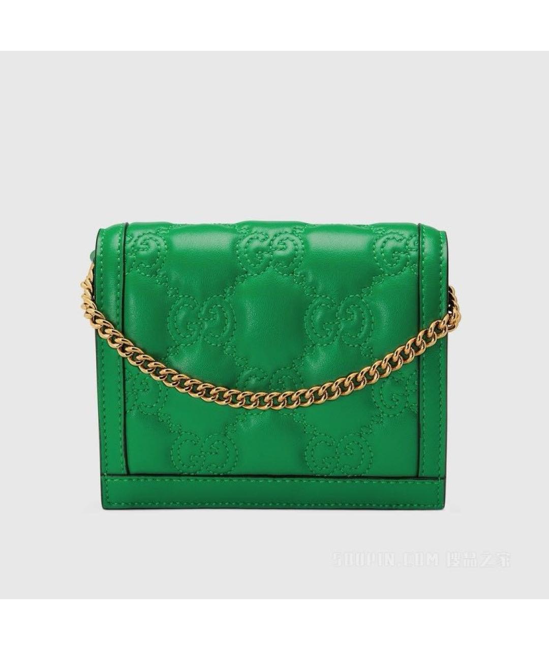 GUCCI Зеленая кожаная сумка через плечо, фото 2