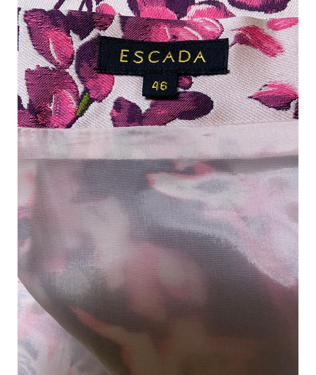 ESCADA Фуксия вискозный костюм с юбками, фото 3