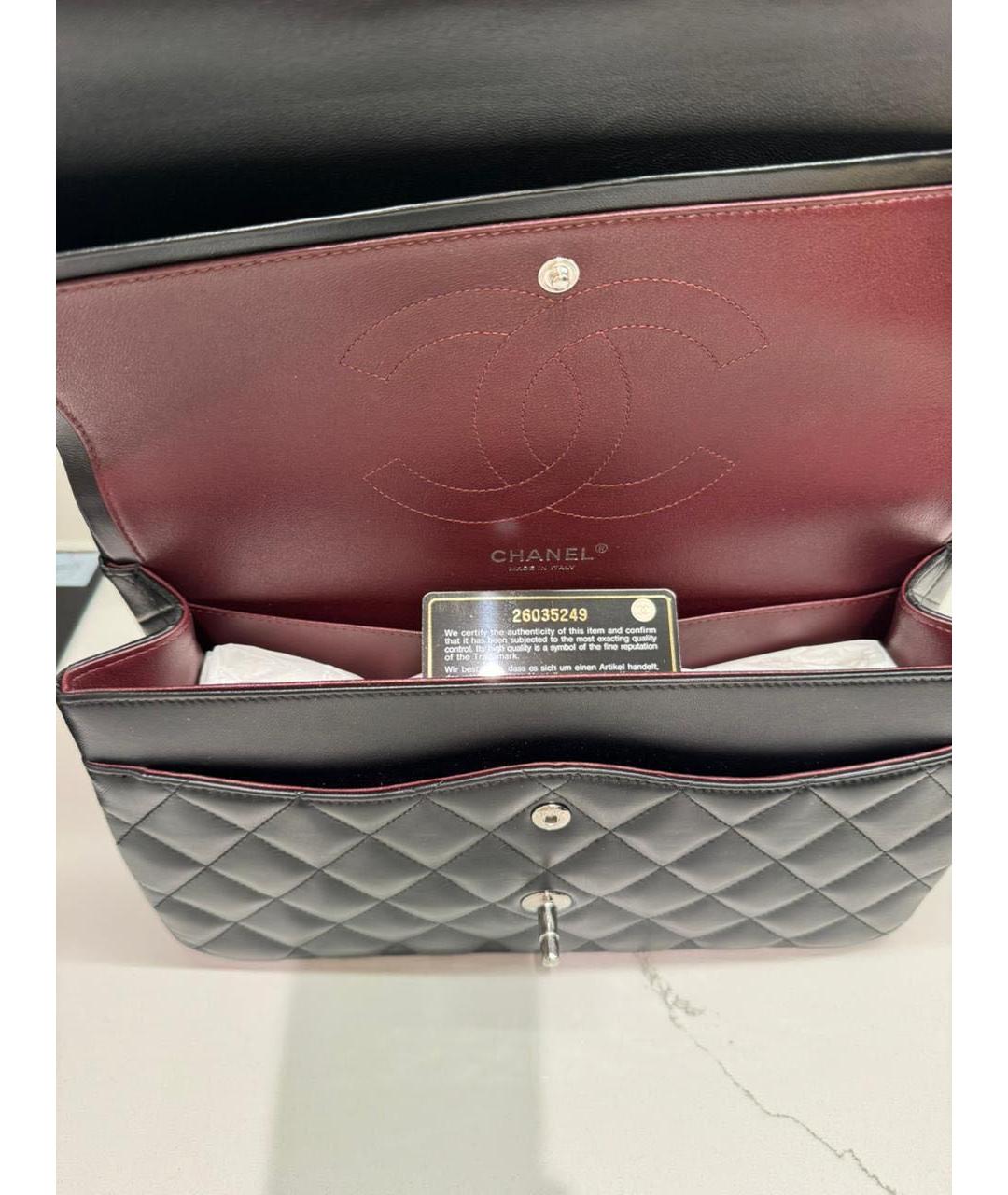 CHANEL Черная кожаная сумка через плечо, фото 4