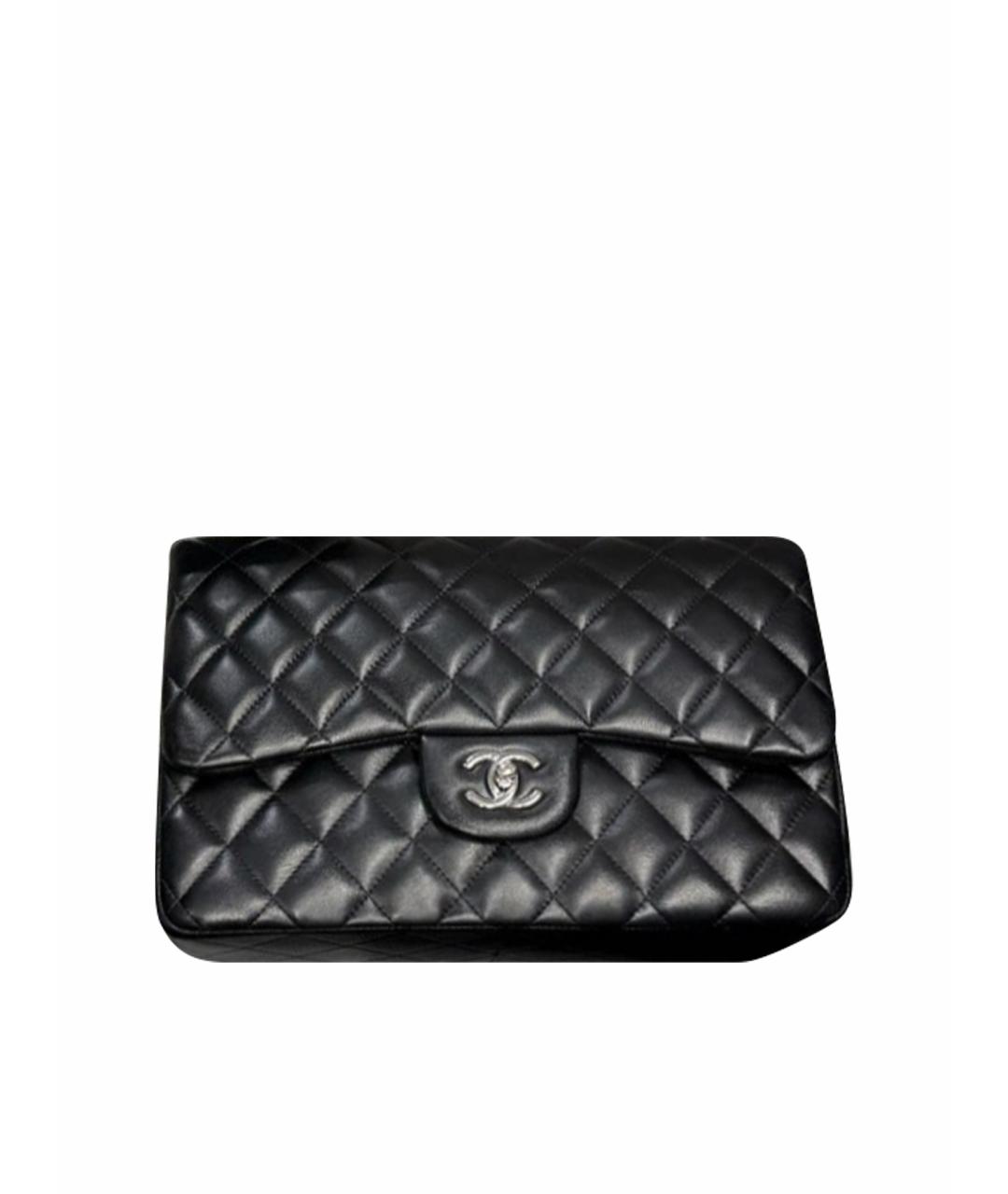 CHANEL Черная кожаная сумка через плечо, фото 1