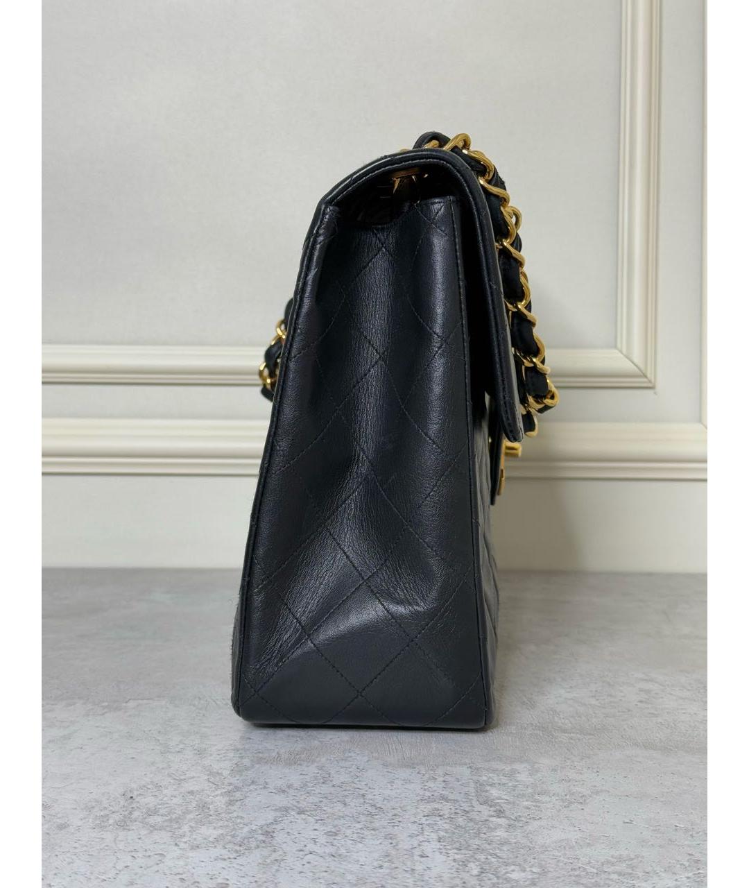 CHANEL Черная кожаная сумка через плечо, фото 2
