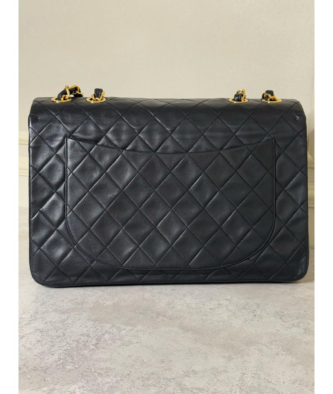 CHANEL Черная кожаная сумка через плечо, фото 7