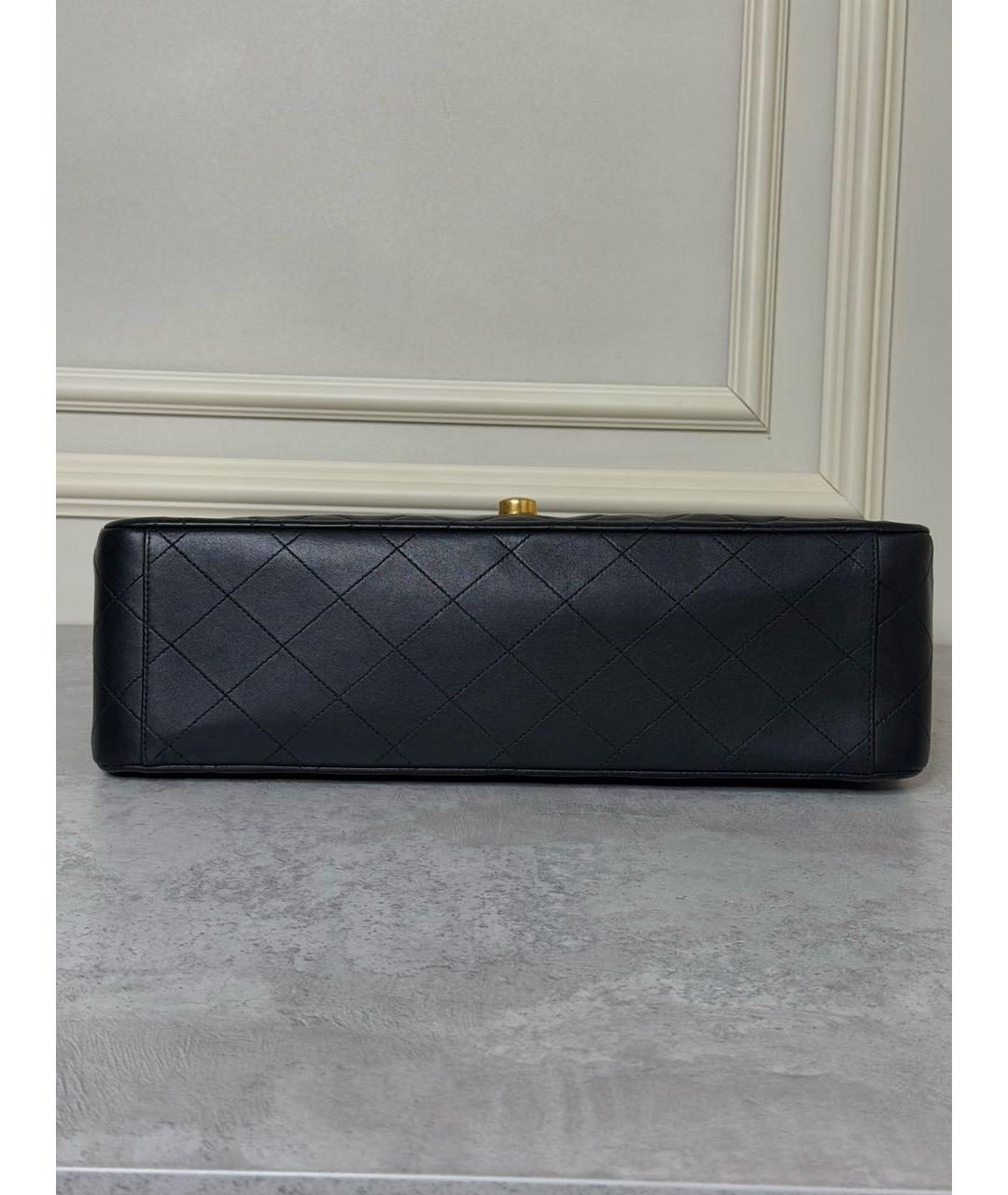 CHANEL Черная кожаная сумка через плечо, фото 4