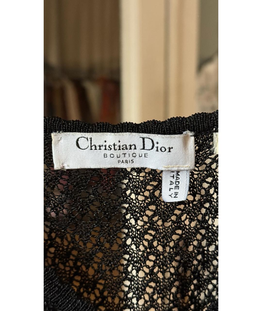 CHRISTIAN DIOR Черный кардиган, фото 3