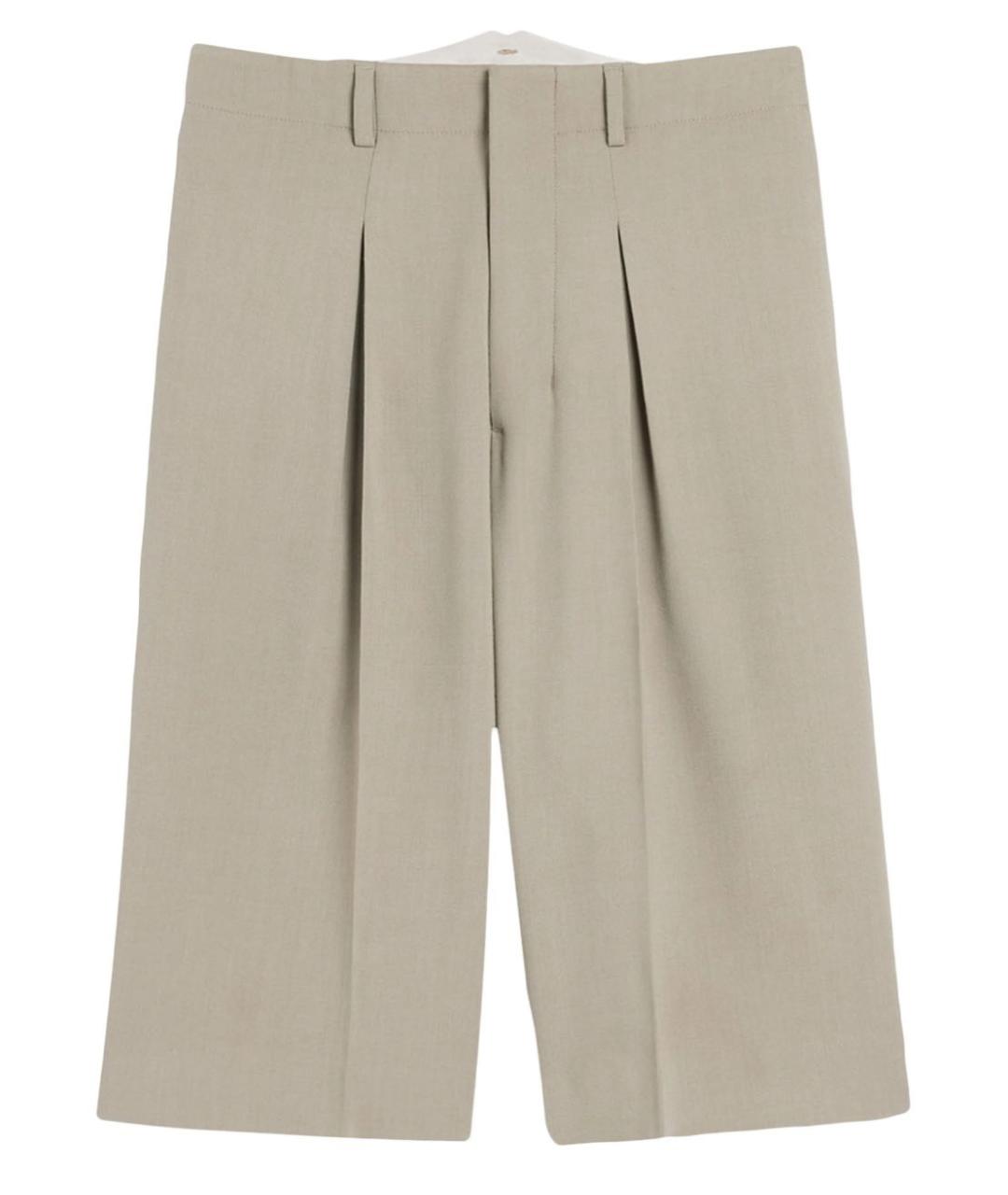 Ami Paris Бежевые хлопковые кюлоты, фото 4