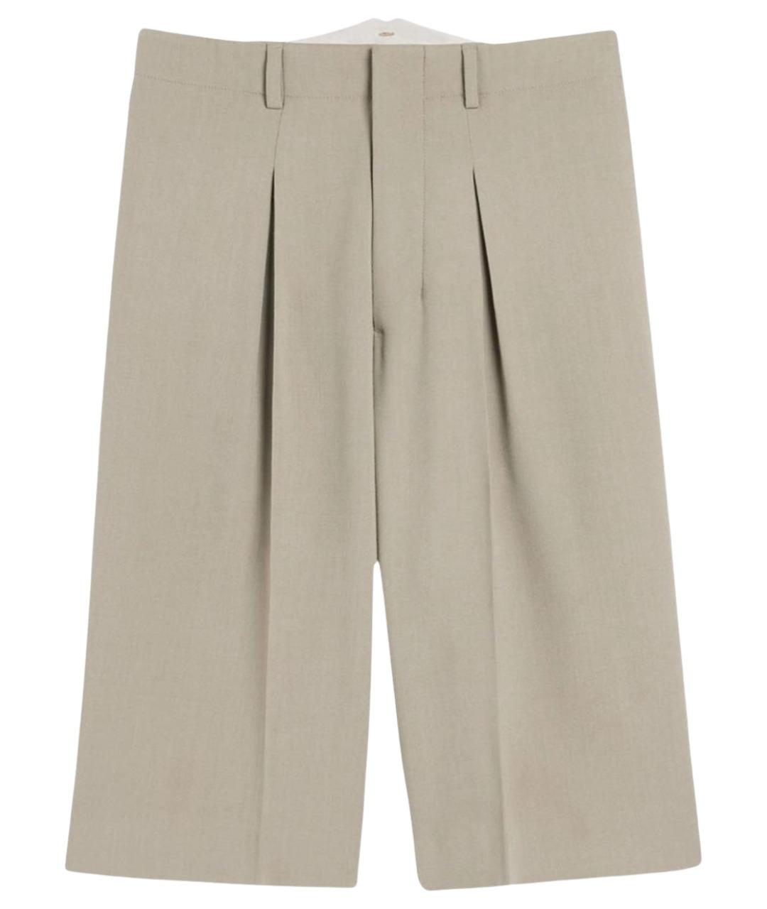 Ami Paris Бежевые хлопковые кюлоты, фото 1