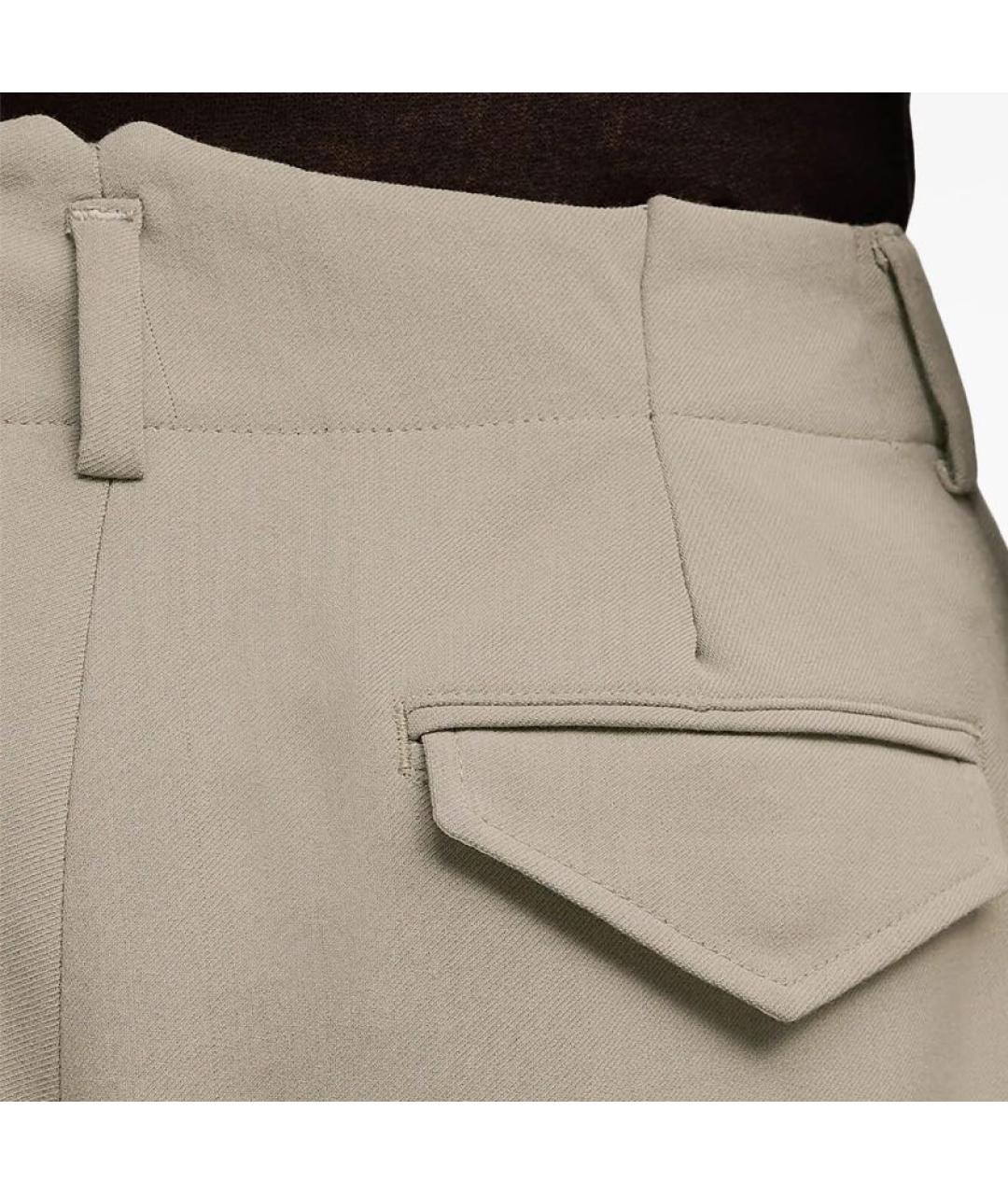 Ami Paris Бежевые хлопковые кюлоты, фото 3