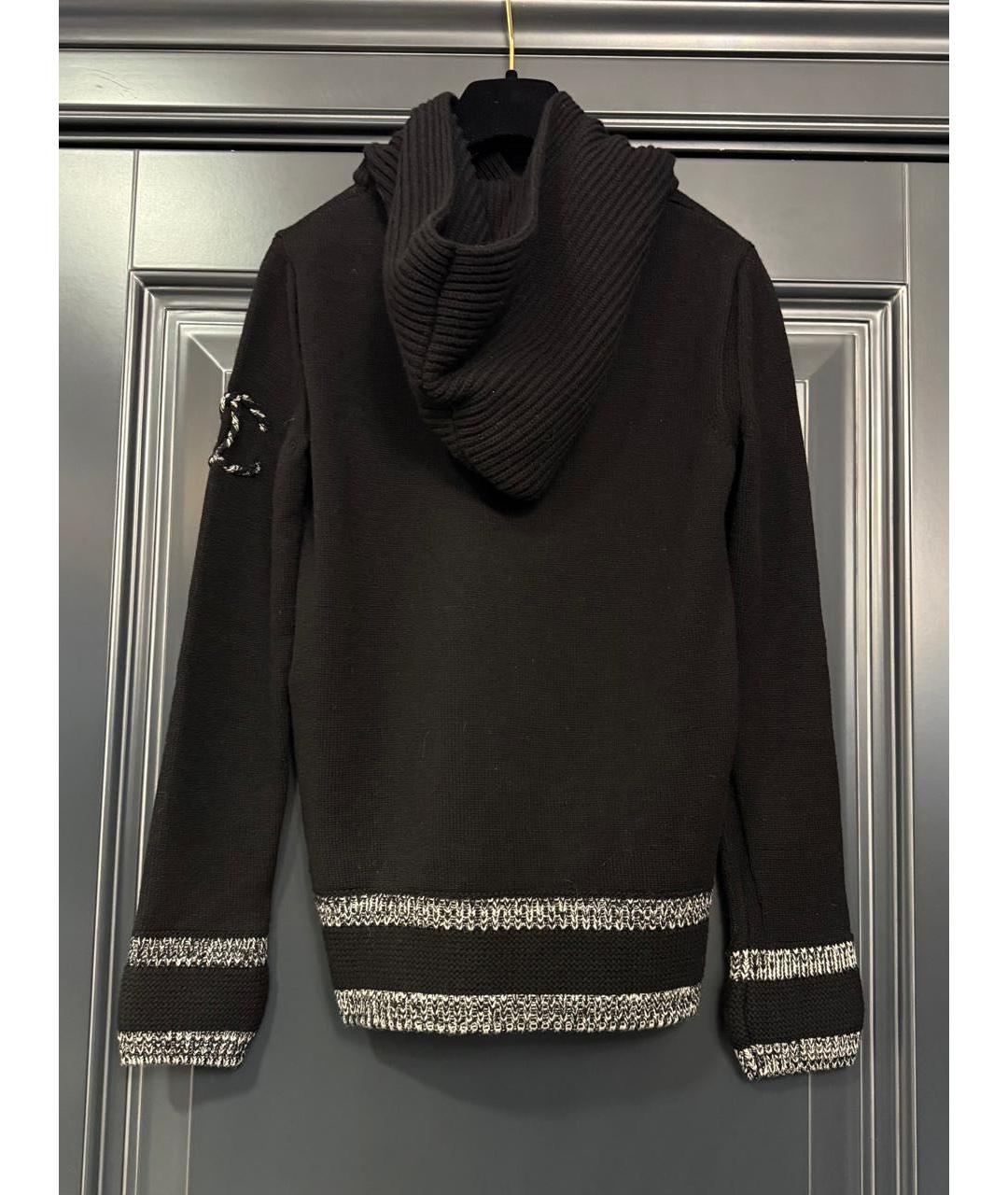 CHANEL Черный шерстяной джемпер / свитер, фото 2