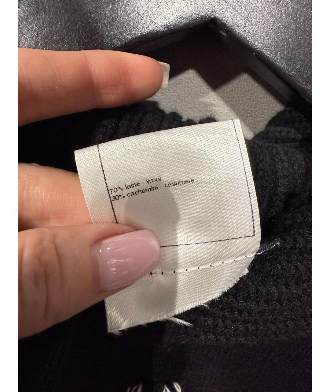 CHANEL Черный шерстяной джемпер / свитер, фото 5