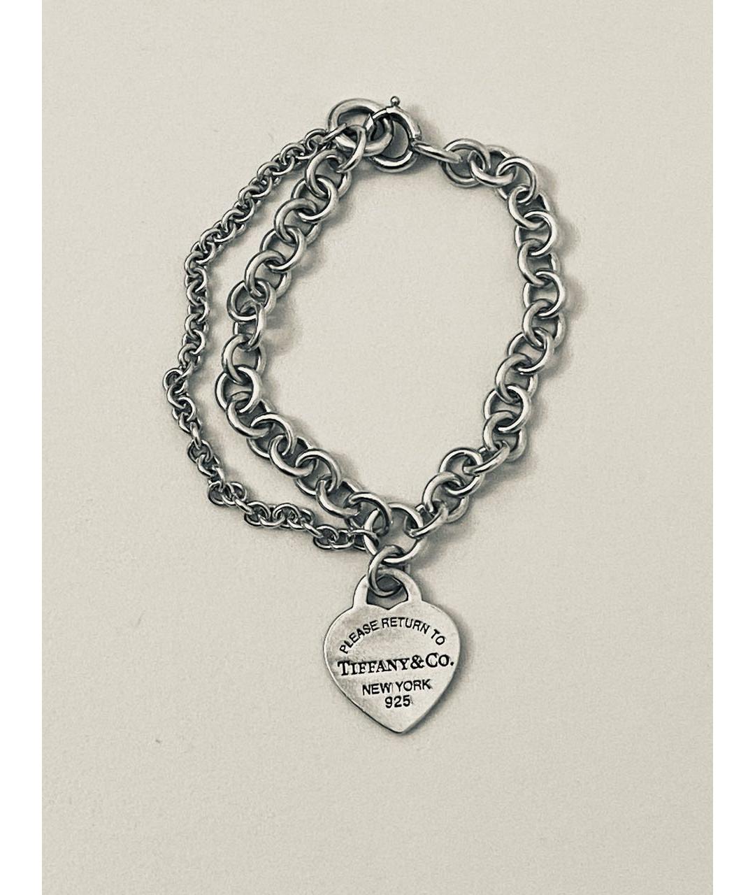 TIFFANY&CO Серебрянный серебряный браслет, фото 5