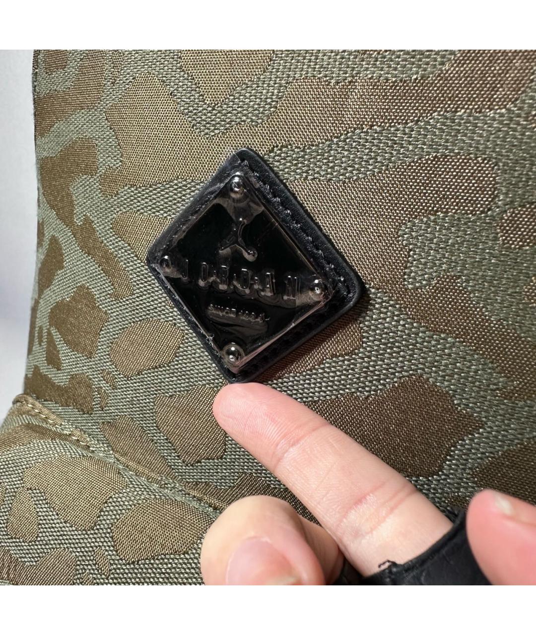 JORDAN Хаки тканевый рюкзак, фото 7