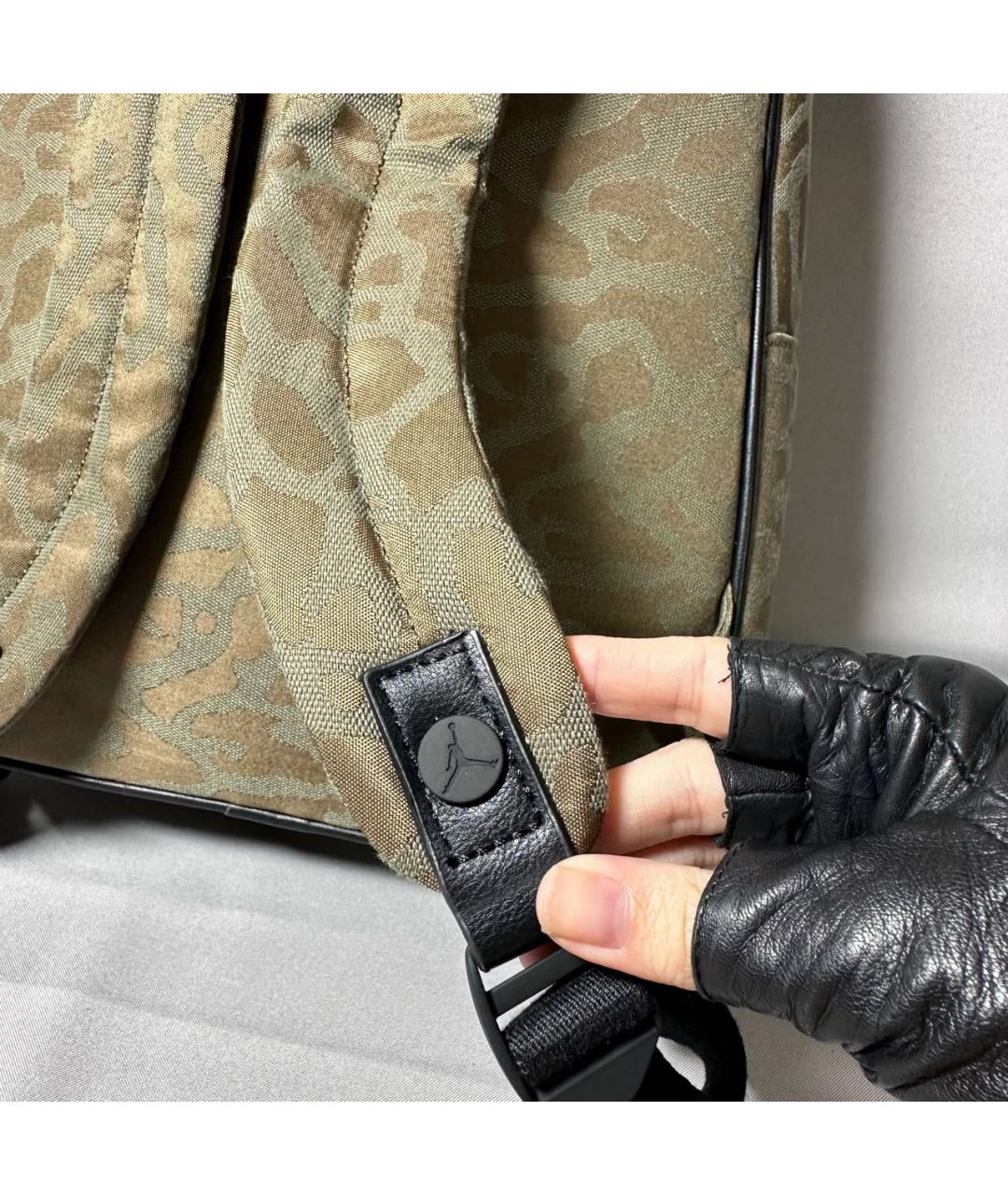 JORDAN Хаки тканевый рюкзак, фото 8