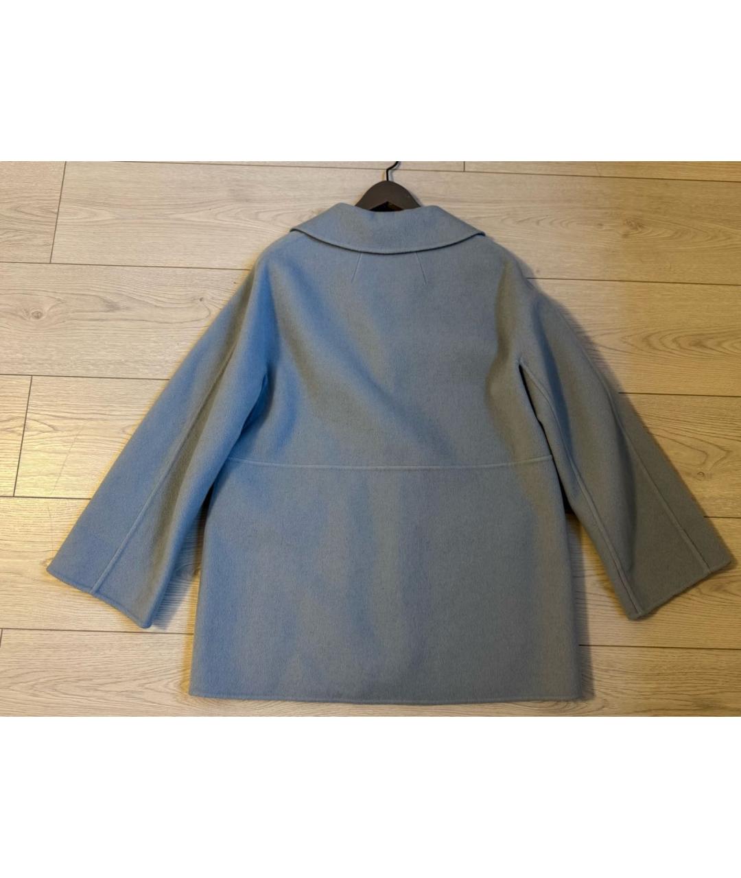 BOTTEGA VENETA Голубое кашемировое пальто, фото 2