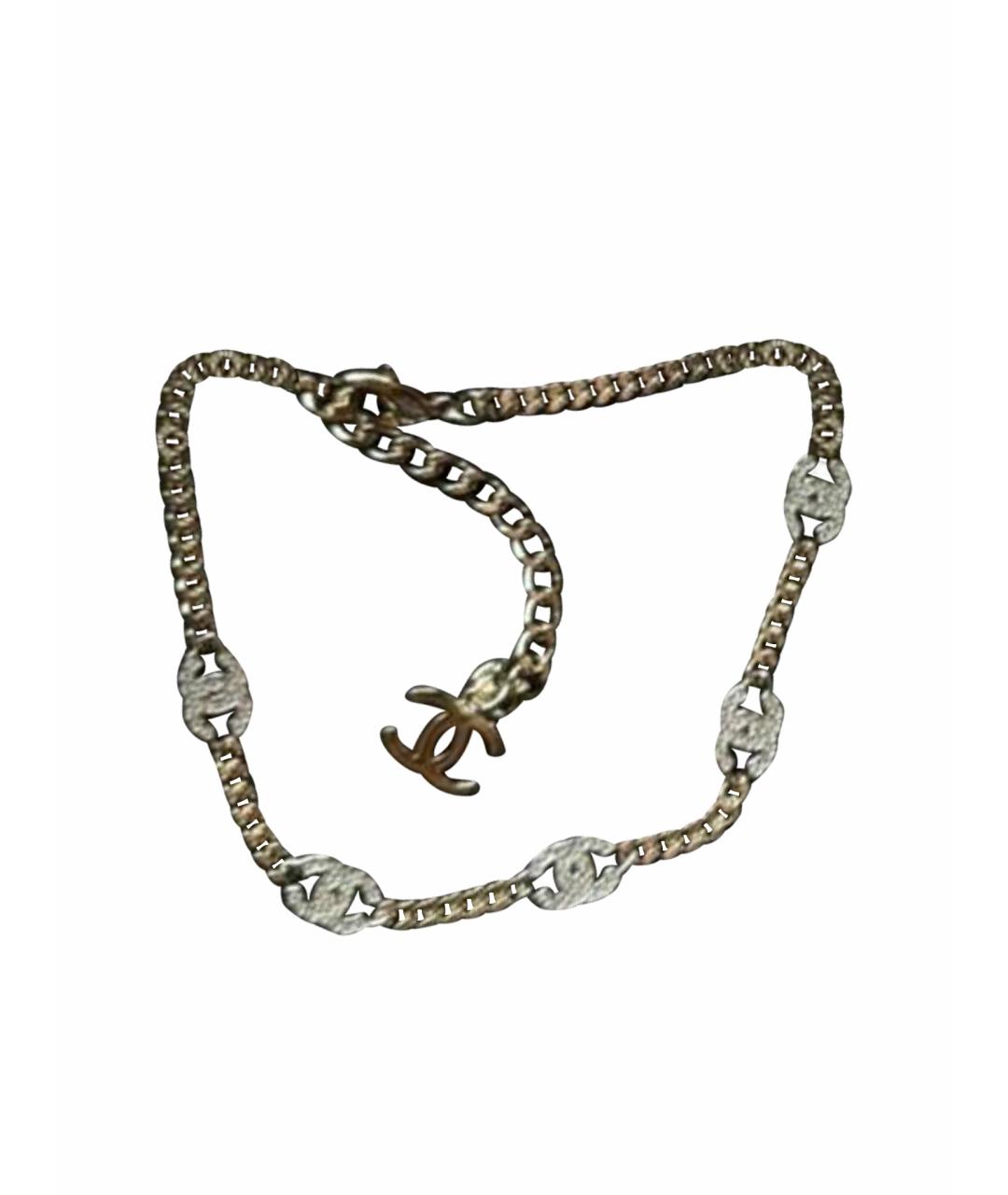 CHANEL Серый латунный чокер, фото 2