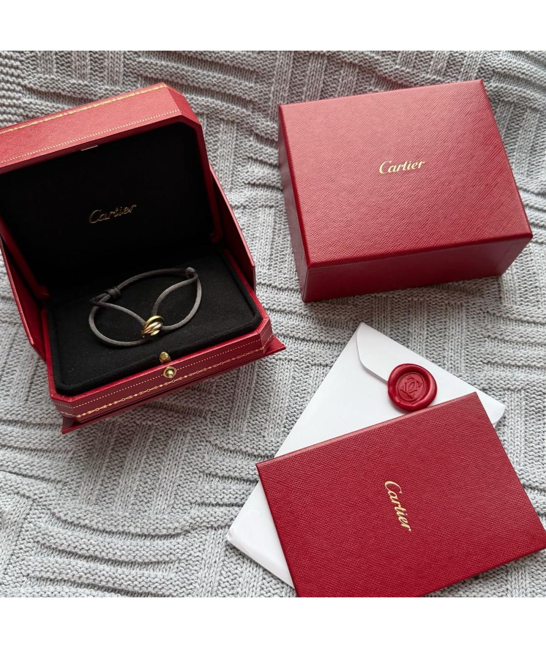 CARTIER Антрацитовый браслет из желтого золота, фото 2