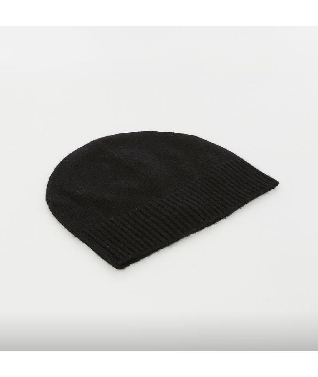 YVES SALOMON Черная кашемировая шапка, фото 5
