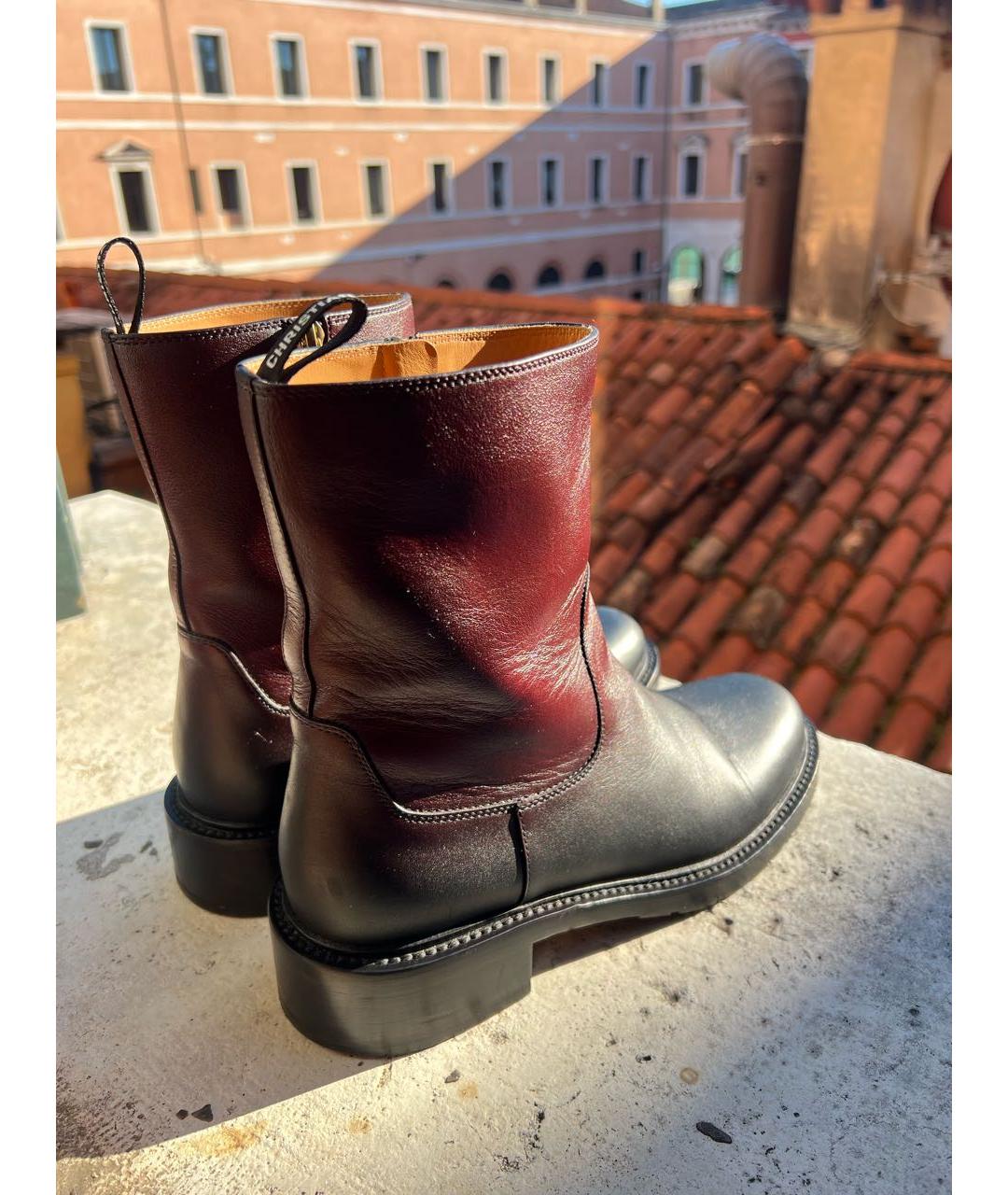 CHRISTIAN DIOR Мульти кожаные полусапоги, фото 2