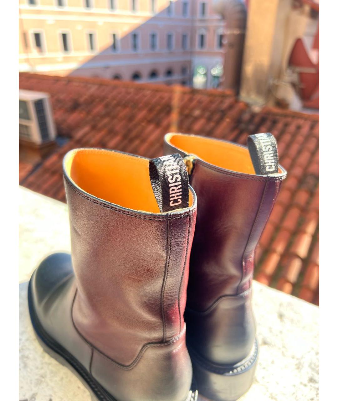 CHRISTIAN DIOR Мульти кожаные полусапоги, фото 3