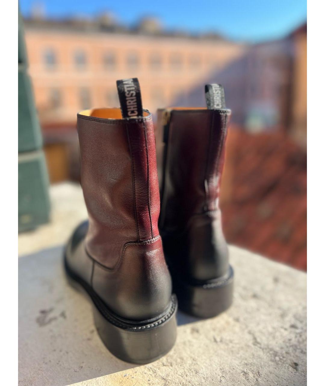 CHRISTIAN DIOR Мульти кожаные полусапоги, фото 6