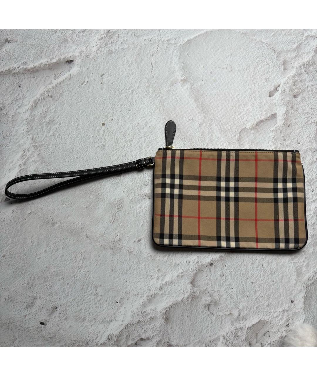 BURBERRY Бежевая тканевая папка для документов, фото 9