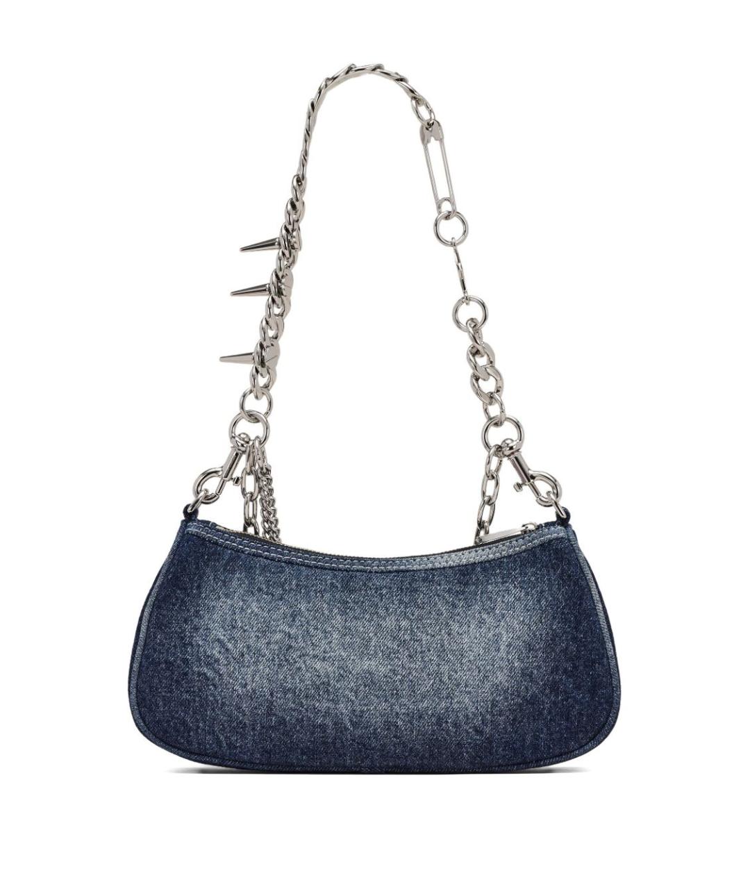 MARC JACOBS Синяя тканевая сумка с короткими ручками, фото 3