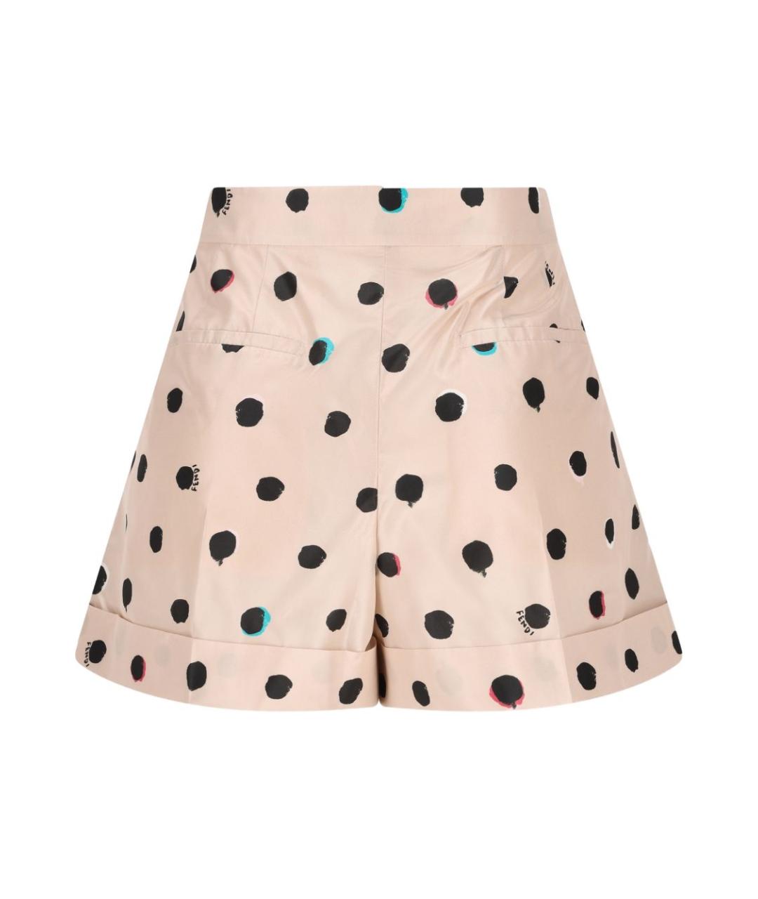 FENDI Мульти шелковые шорты, фото 2