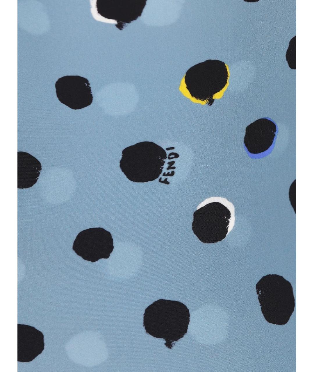 FENDI Голубой полиамидовый купальник, фото 2