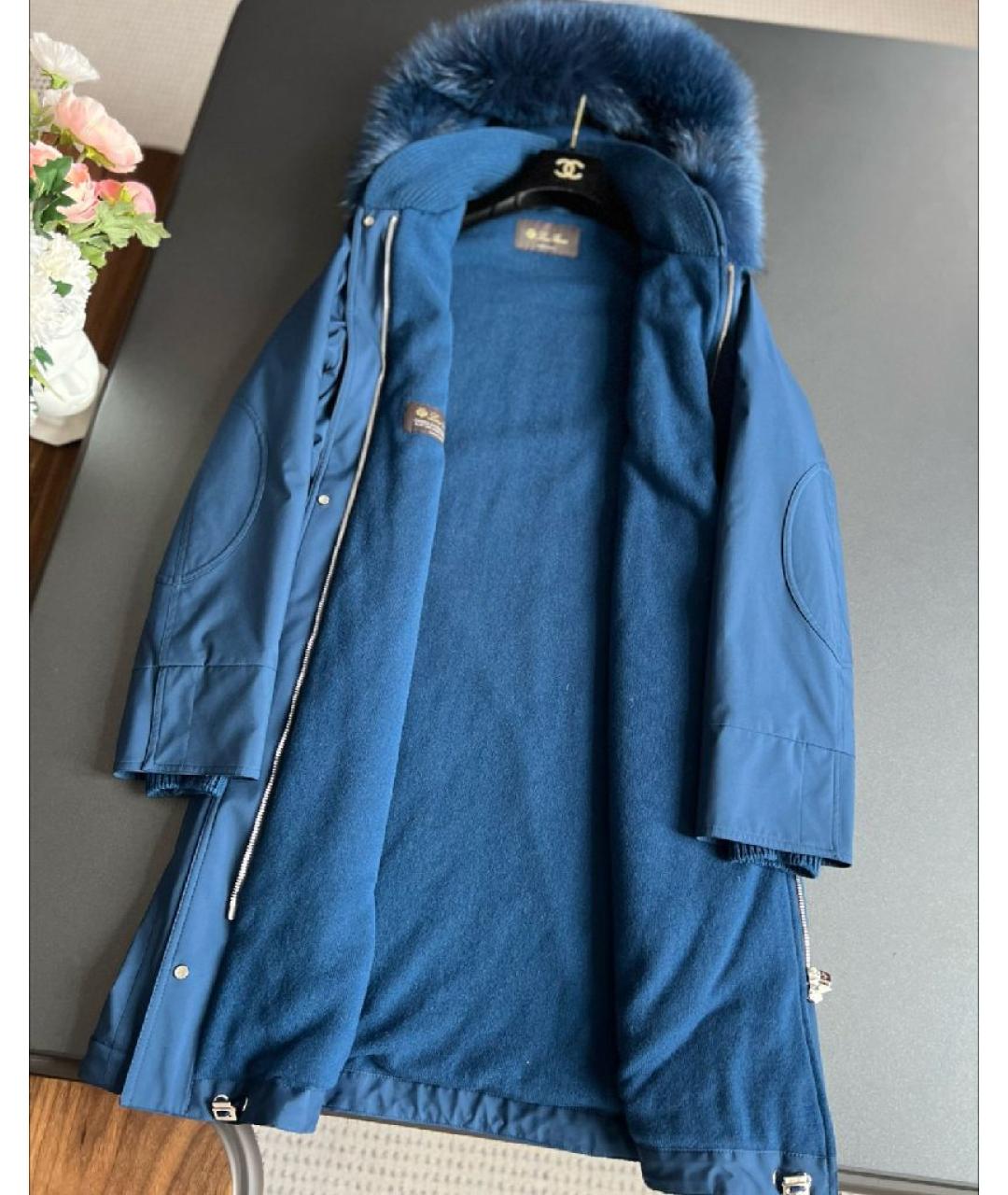 LORO PIANA Синяя кашемировая куртка, фото 3